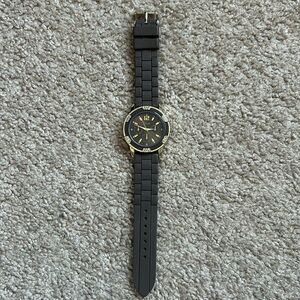 Vivani women’s vintage gold/grey crystal silicon adjustable bracelet watch‎